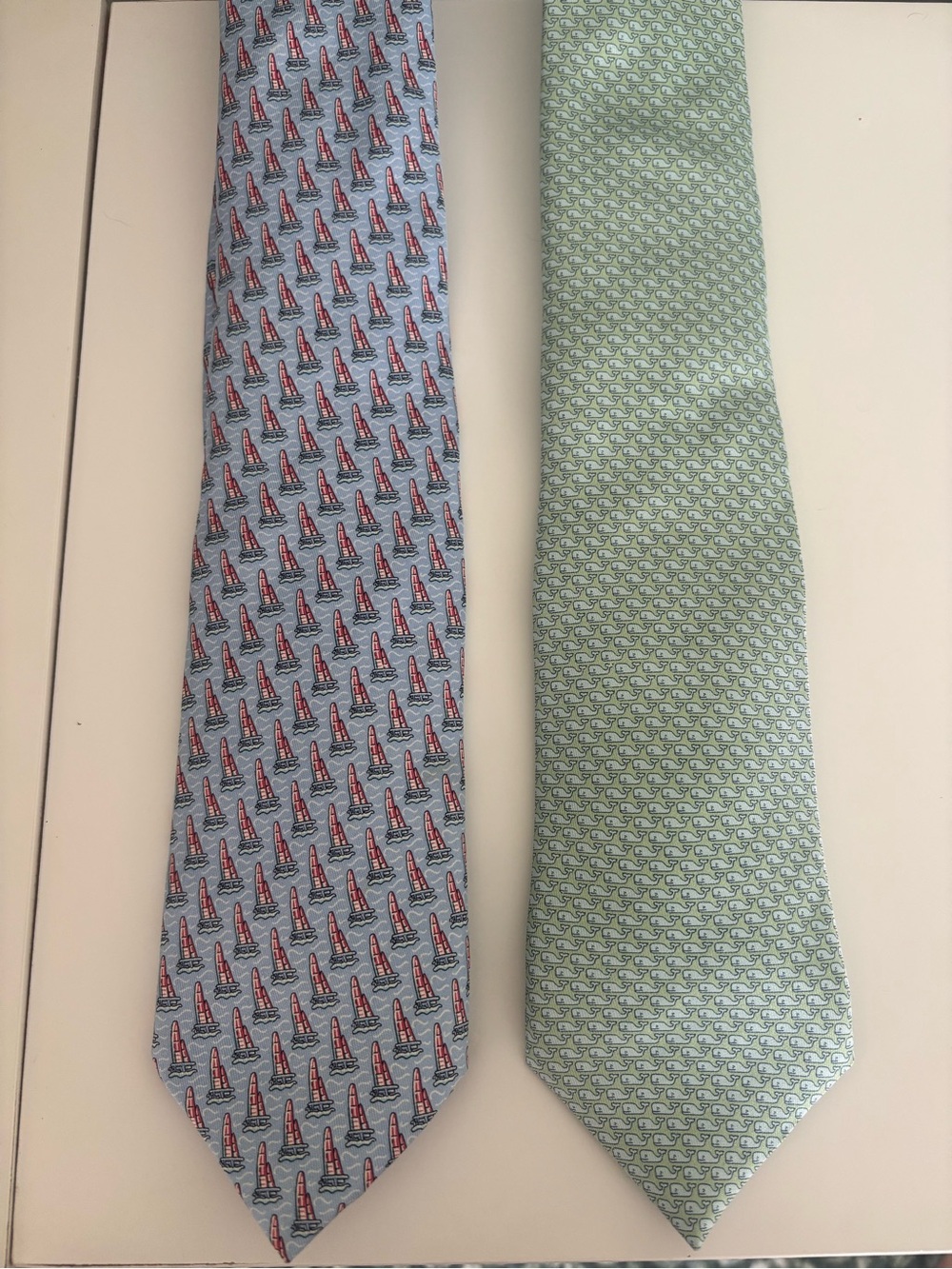 Vineyard Vines Silk Ties - Classic Nautical & Geometric Patterns